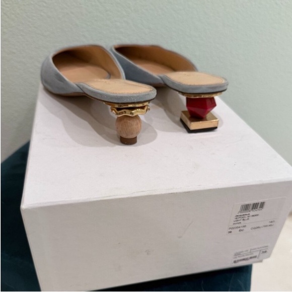 Jacquemus Blue Suede Heels - Picture 5 of 6